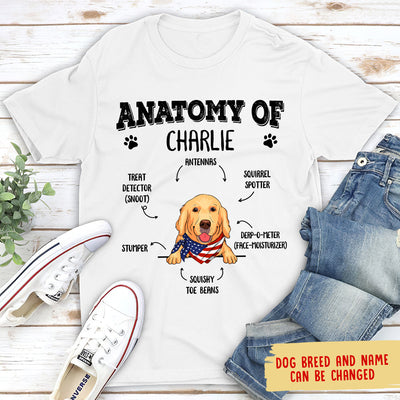Anatomy Of A Dog - Personalized Custom Unisex T-shirt