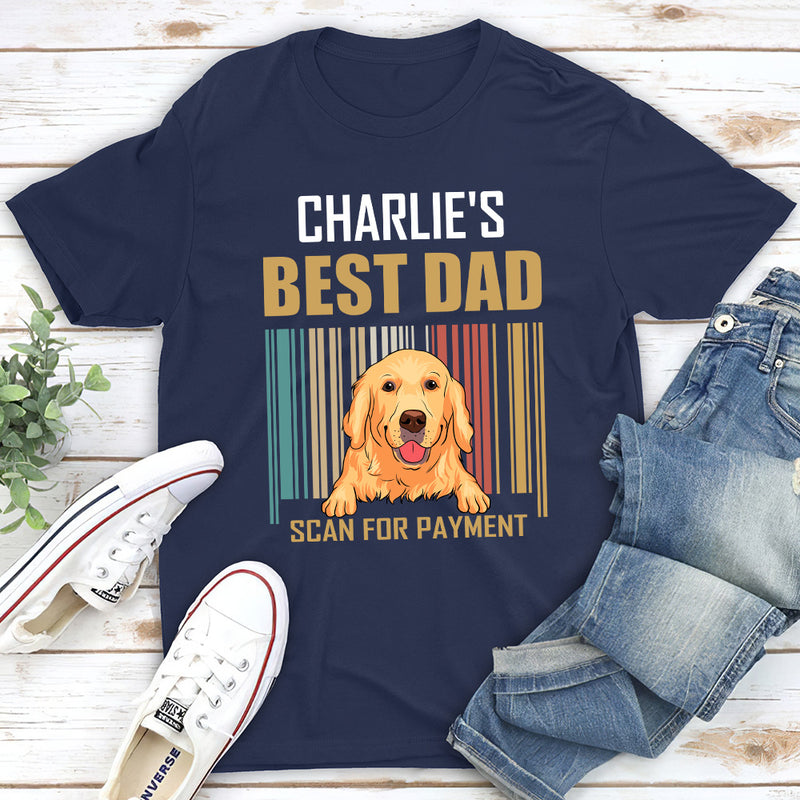 Dog Dad Scan - Personalized Custom Unisex T-shirt
