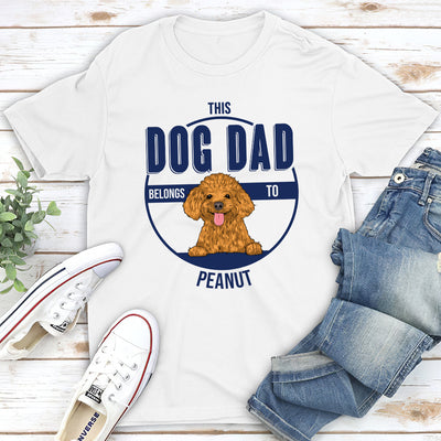 This Dad Belongs - Personalized Custom Unisex T-shirt