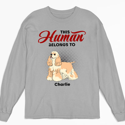 This Human Belongs - Personalized Custom Long Sleeve T-shirt