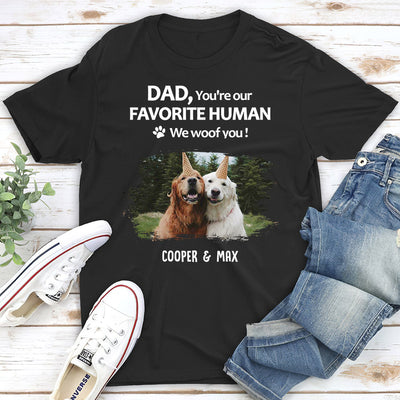 To My Favorite Human Photo - Personalized Custom Unisex T-shirt