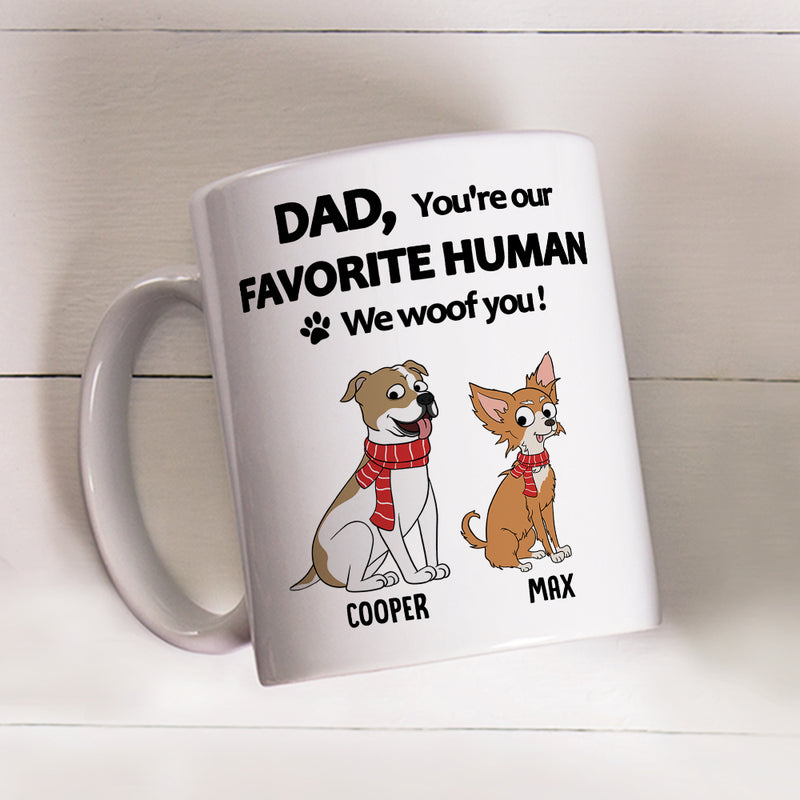 To My Favorite Human - Personalized Custom Coffee Mug