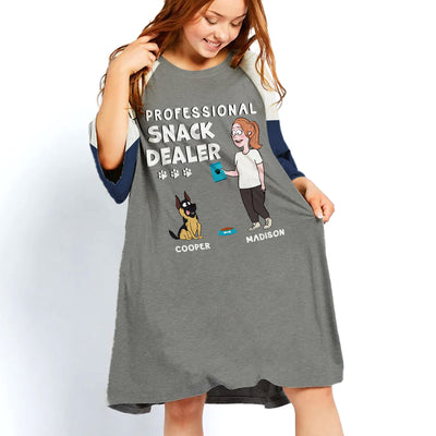 Professional Snack Dealer - Personalized Custom 3/4 Sleeve Dress