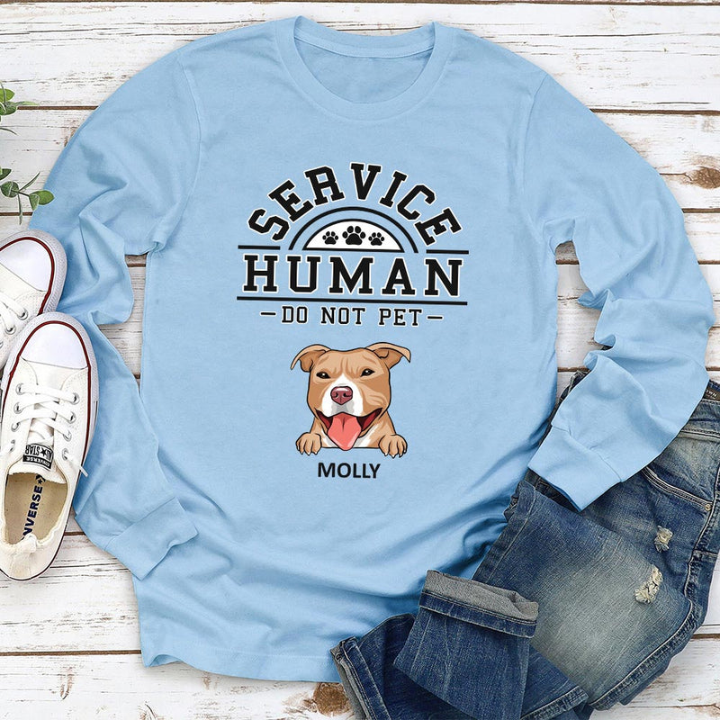 Dogs Service Human Logo - Personalized Custom Long Sleeve T-shirt