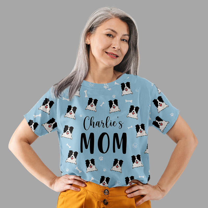 Dog Mom/Dad Pattern - Personalized Custom All-over-print T-shirt