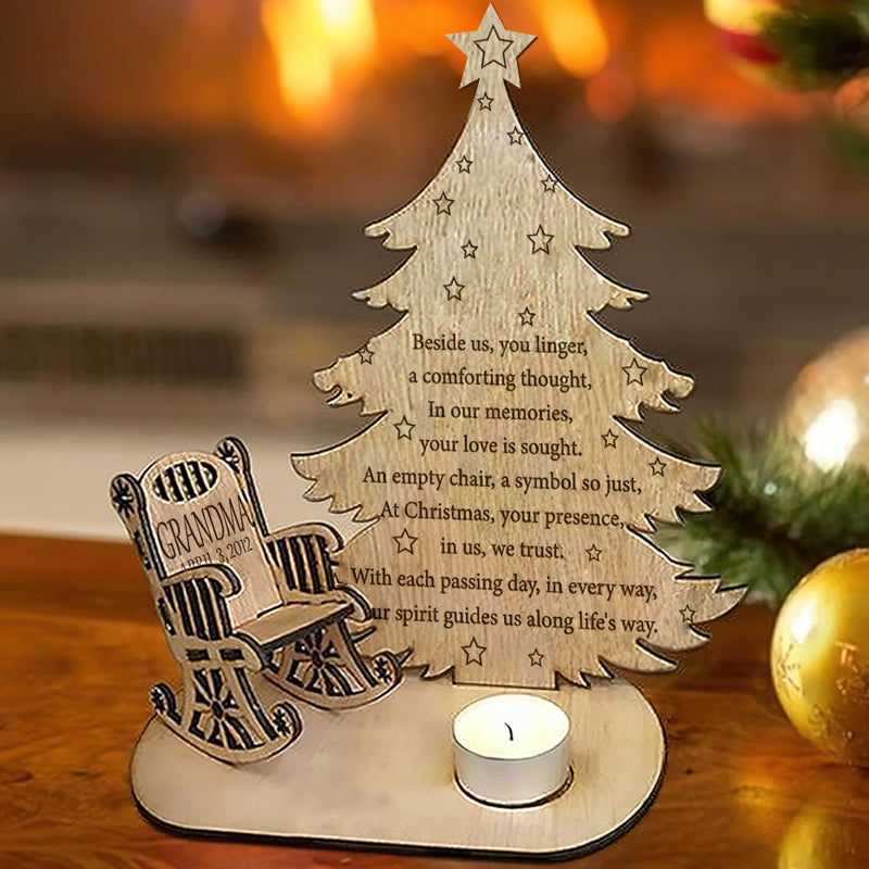 Beside Us - Personalized Custom Candle Holder