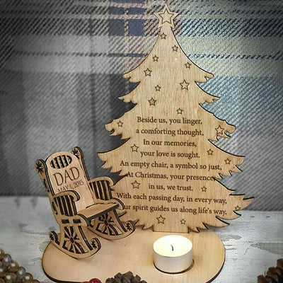 Beside Us - Personalized Custom Candle Holder