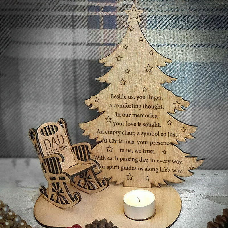 Beside Us - Personalized Custom Candle Holder