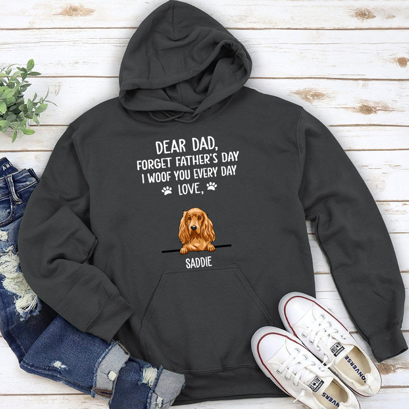 I Woof You Dog Dad - Personalized Custom Hoodie