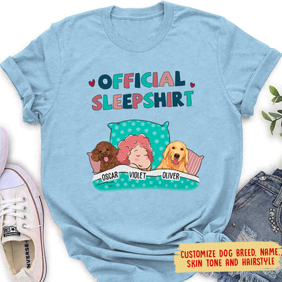 Dog Official Sleepshirt - Personalized Custom Women's T-shirt