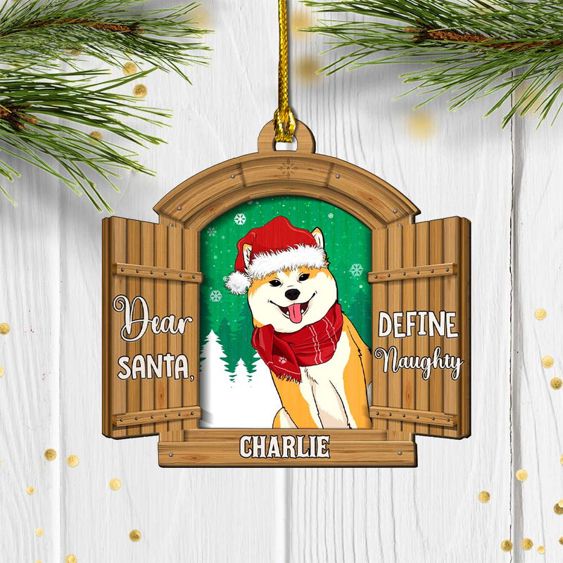 The Naughty - Personalized Custom 2-layered Wood Ornament