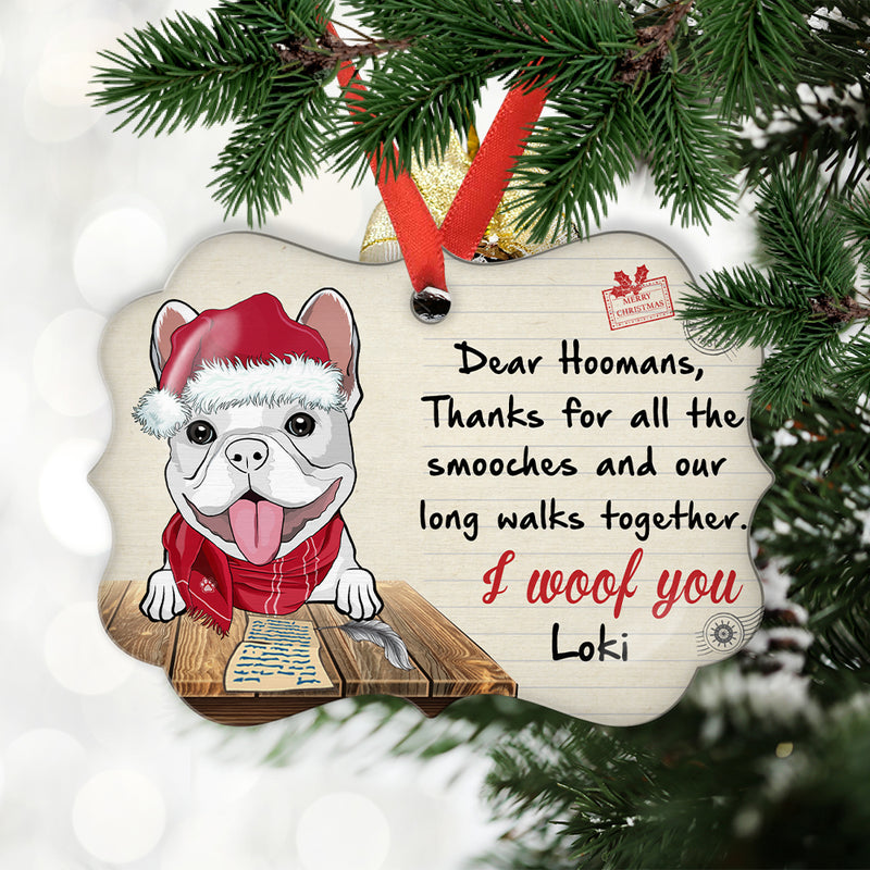 Note From Dog - Personalized Custom Aluminum Ornament