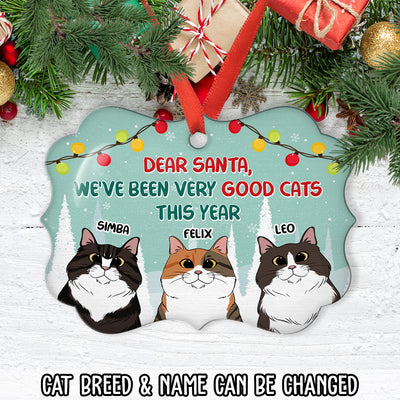 Very Good Cats This Year - Personalized Custom Aluminum Ornament