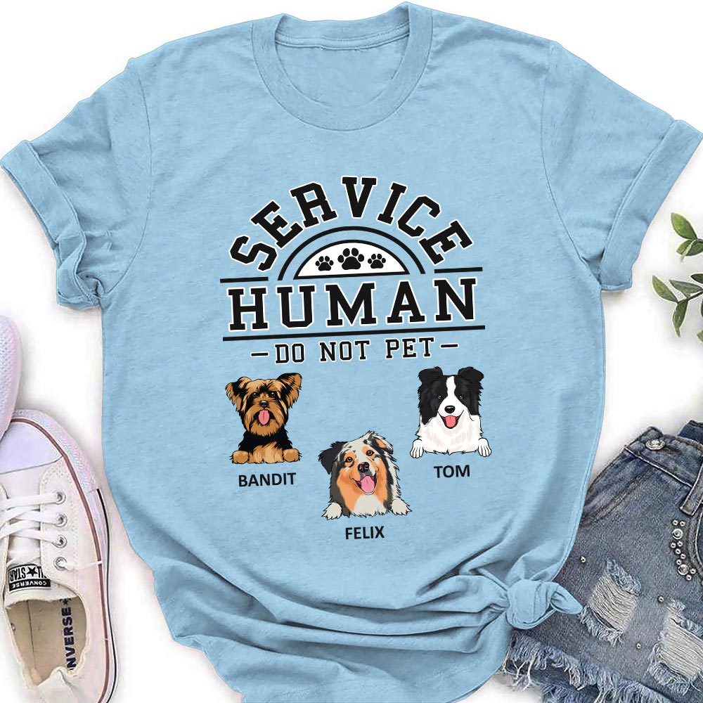 Dogs Service Human Logo - Personalized Custom Women's T-shirt – PAWSIONATE