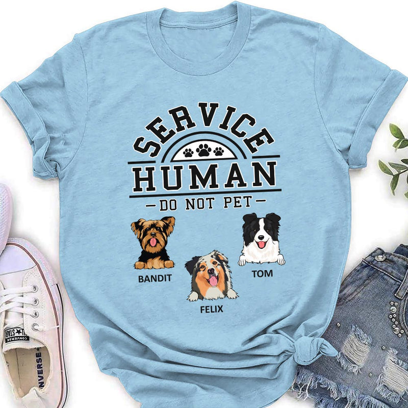 Dogs Service Human Logo - Personalized Custom Women&