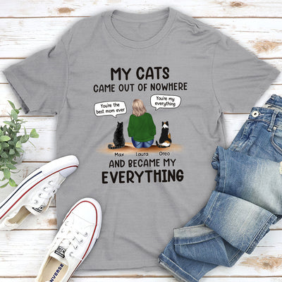 Cats Are My Everything - Personalized Custom Unisex T-shirt