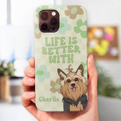 Life Is Better Flower - Personalized Custom Phone Case