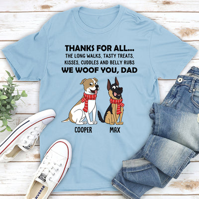 Thanks For All... - Personalized Custom Unisex T-shirt