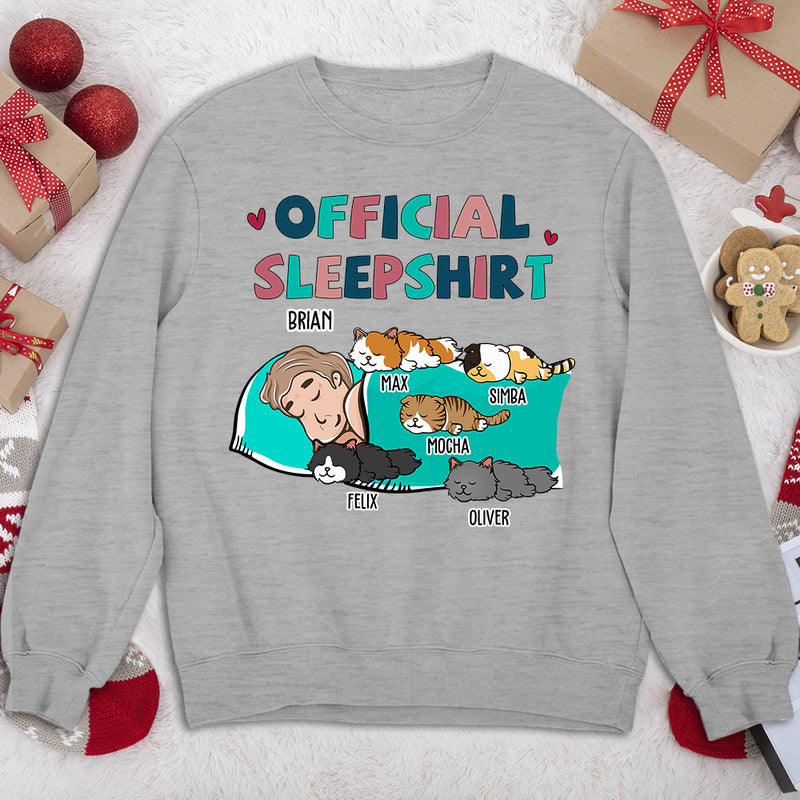 Cat Official Sleepshirt - Personalized Custom Sweatshirt