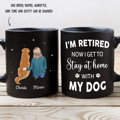 Stay At Home With Dog - Personalized Custom Coffee Mug