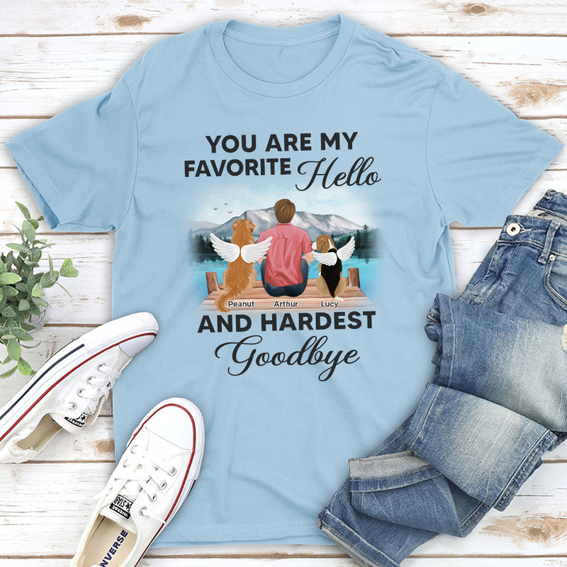 My Favorite Hello Memorial River - Personalized Custom Unisex T-shirt