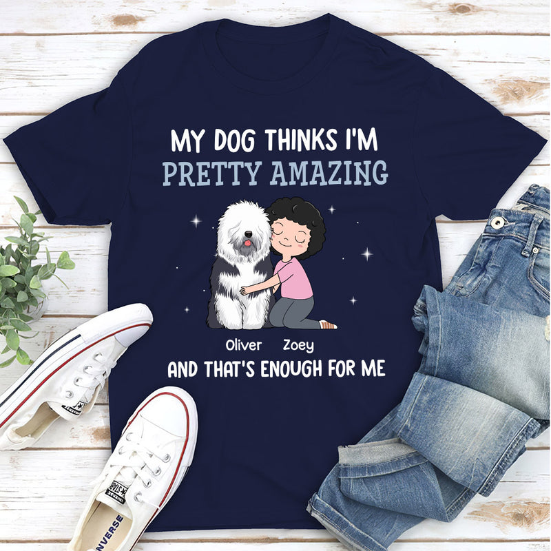 My Dog Thinks - Personalized Custom Unisex T-shirt