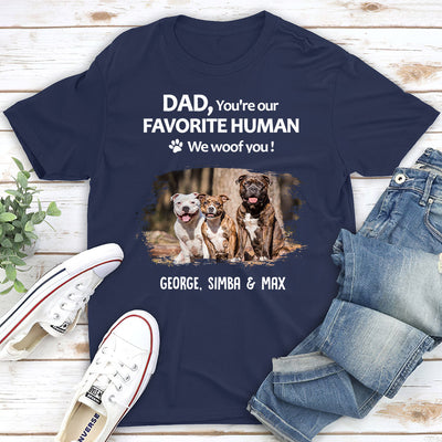 To My Favorite Human Photo - Personalized Custom Unisex T-shirt