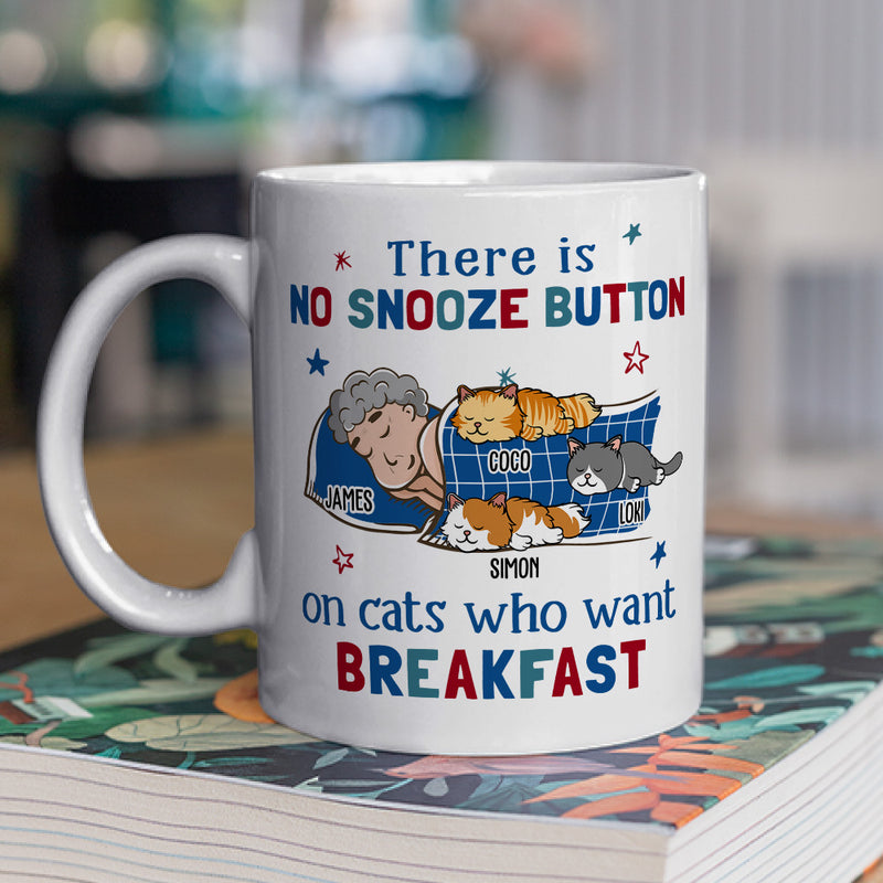 No Snooze Button - Personalized Custom Coffee Mug