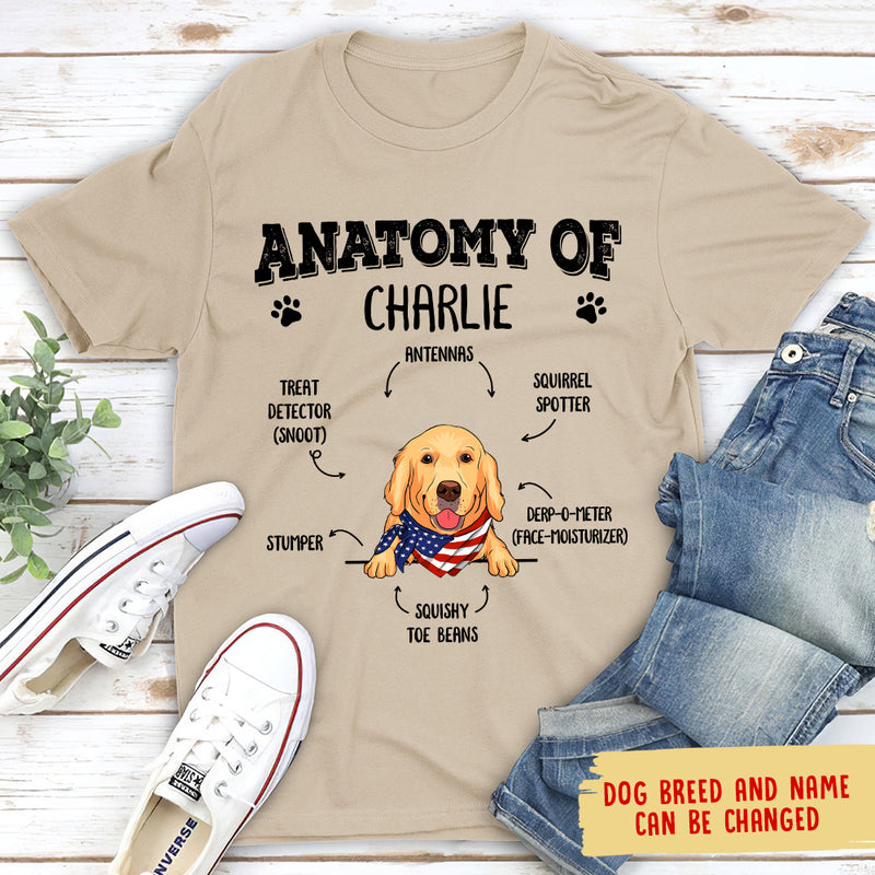 Anatomy Of A Dog - Personalized Custom Unisex T-shirt