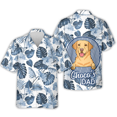 Dog Dad Hawaiian - Personalized Custom Hawaiian Shirt
