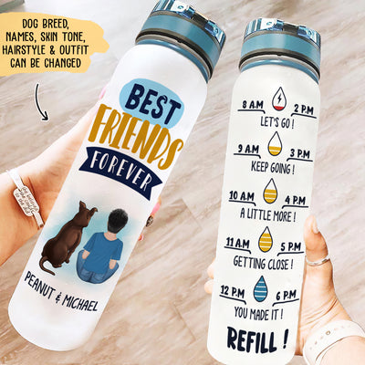 Best Friends Forever - Personalized Custom Water Tracker Bottle