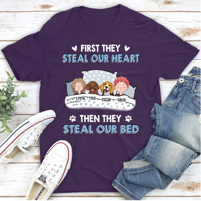 Steal Our Heart - Personalized Custom Unisex T-shirt