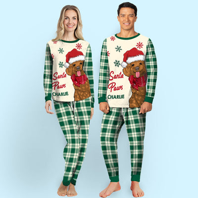 Santa Paws - Personalized Custom Matching Pajama Set