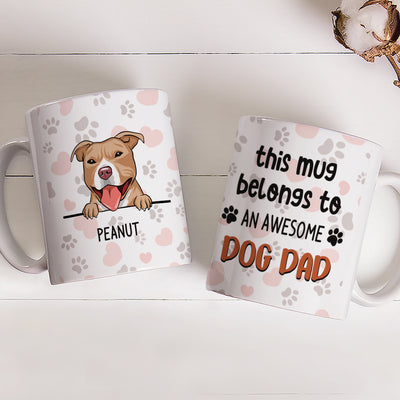 Awesome Dog Mom Mug - Personalized Custom Coffee Mug