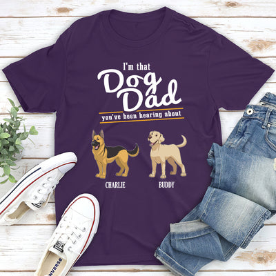 That Dog Dad - Personalized Custom Unisex T-shirt