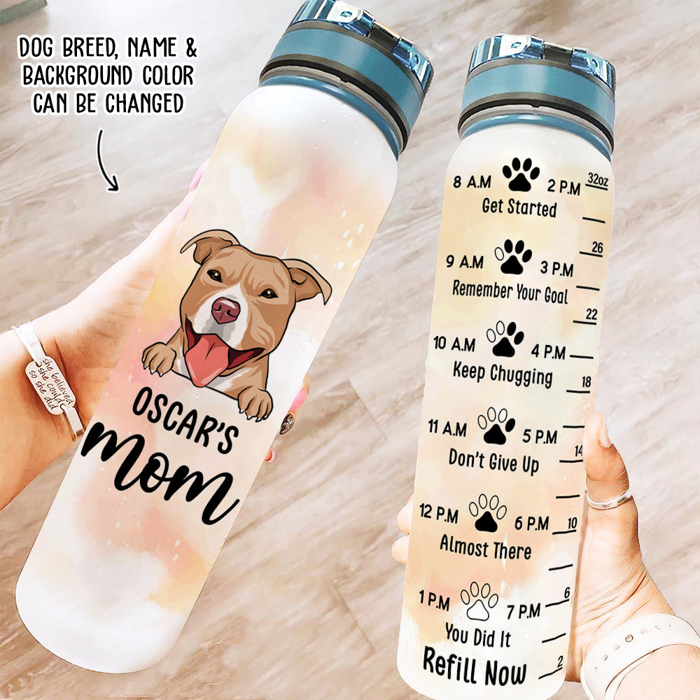 A Girl & Her Dogs - Memorial Personalized Custom Water Tracker Bottle -  Pawfect House ™