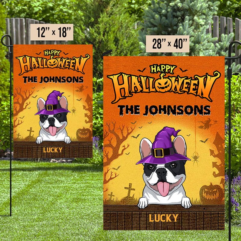 Happy Halloween - Personalized Custom Garden Flag