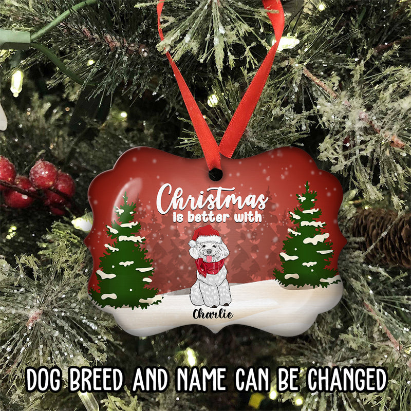 Christmas Better - Personalized Custom Aluminum Ornament