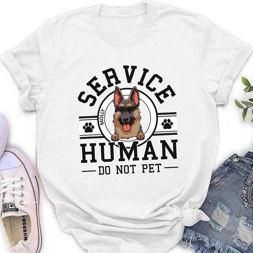 Dog Service Human Logo - Personalized Custom Women's T-shirt – PAWSIONATE