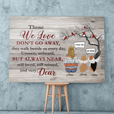 Those We Love Don't Go Away - Personalized Custom Canvas Print