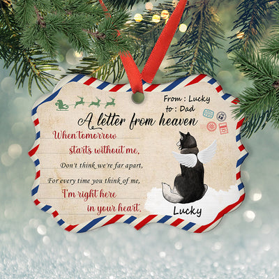 A Letter From Heaven - Personalized Custom Aluminum Ornament