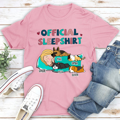 Sleeping Pet Sleepshirt - Personalized Custom Premium T-shirt