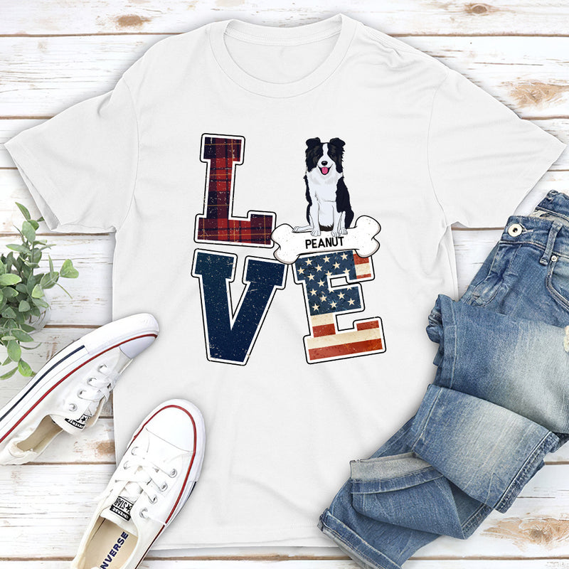 Love Pattern - Personalized Custom Unisex T-shirt