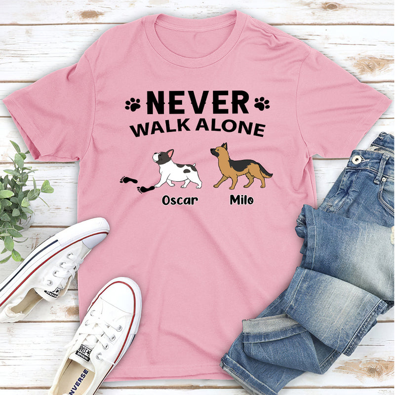 Never Alone - Personalized Custom Unisex T-shirt