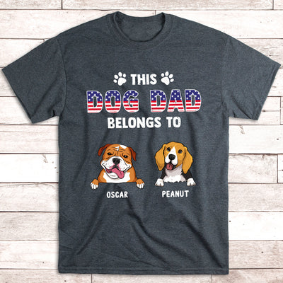 Dad Belongs - Personalized Custom Unisex T-shirt