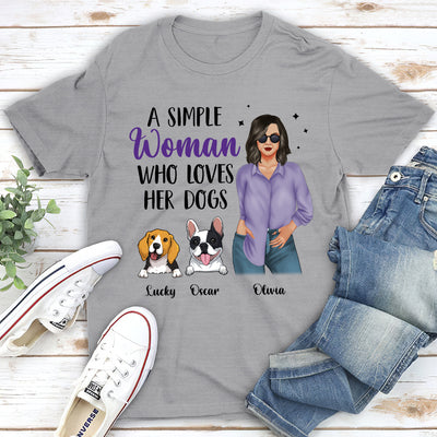 Simple Woman Purple - Personalized Custom Unisex T-shirt