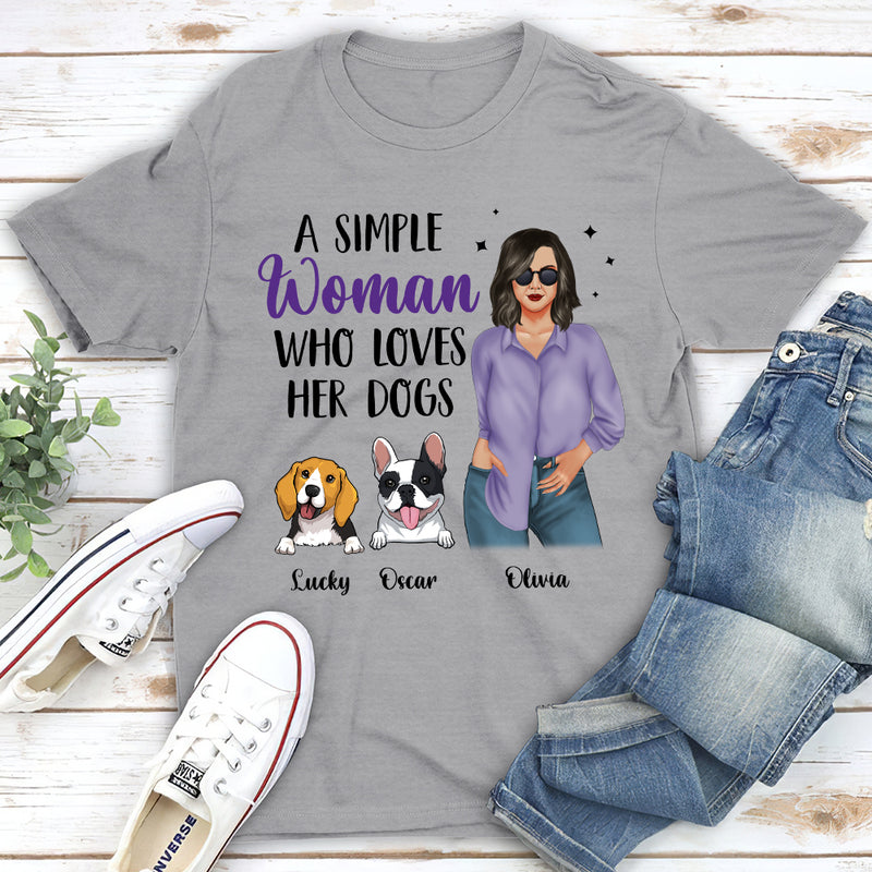 Simple Woman Purple - Personalized Custom Unisex T-shirt