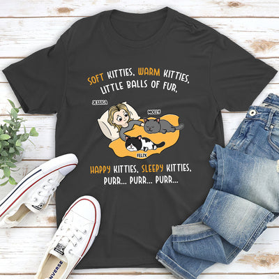 Happy Kitty Sleepy Kitty - Personalized Custom Unisex T-shirt