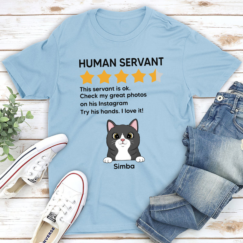 Human Servant Review - Personalized Custom Unisex T-shirt
