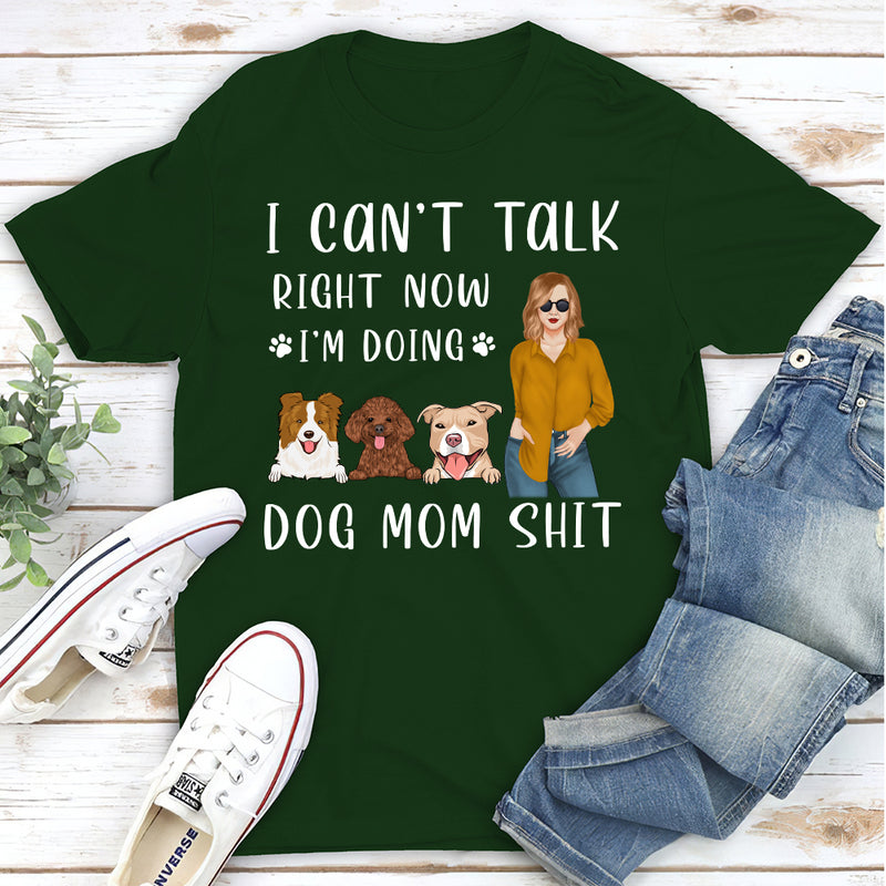 Doing Dog Mom - Personalized Custom Unisex T-shirt